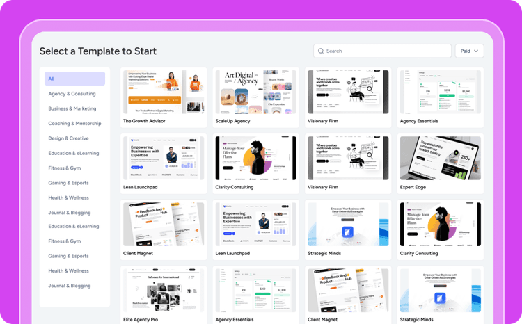 Stunning Template Library banner