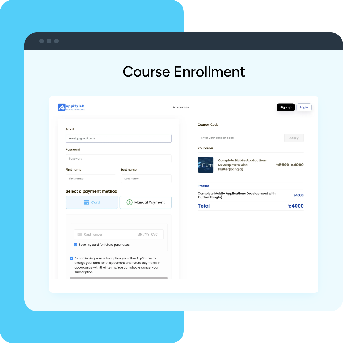 ezycourse popular course enrollment preview