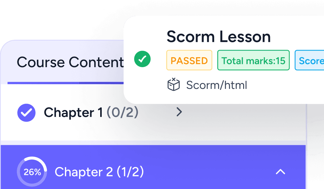 ezycourse SCORM Compliant addon