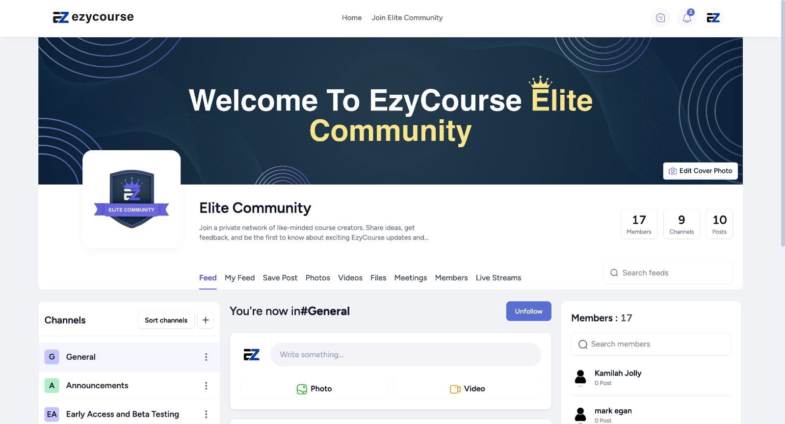 ezycourse elite